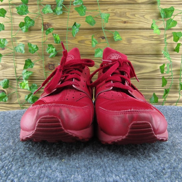Nike Huarache Men Sneaker Shoes Red Fabric Lace Up Size 11 Medium - Picture 2 of 9